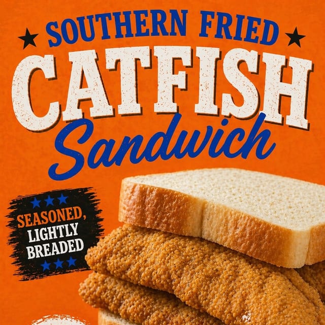 Southern Fried Catfish Sandwich.
