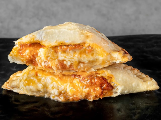 Cheese Pizza Empanada.